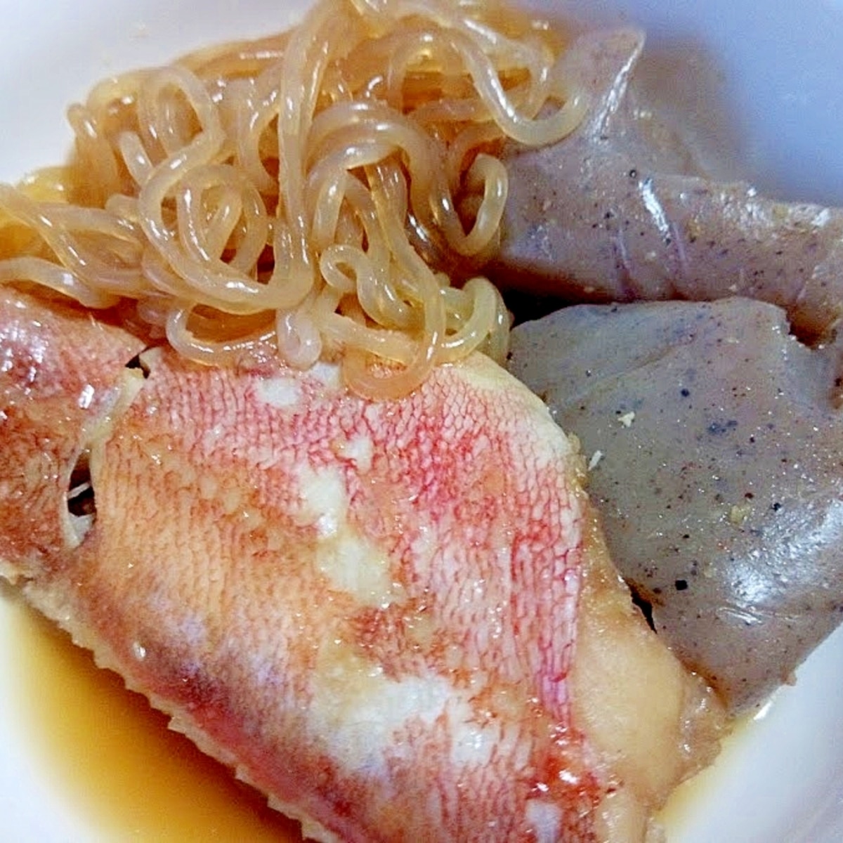 赤魚とこんにゃくと白滝の煮付け レシピ 作り方 By Dodomeiro14 楽天レシピ 赤魚とこんにゃくと白滝の煮付け レシピ 作り方 By Dodomeiro14 楽天レシピ